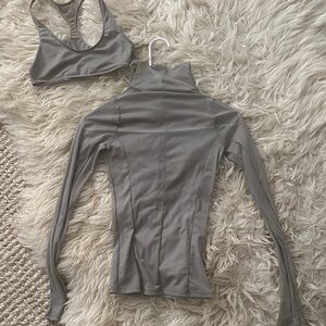Joah Brown shadow size xs/s long sleeve and size s/m bra matching set sold out